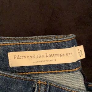 Pilcro Anthropologie wide leg jeans
